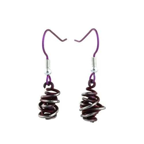 Chaos 12mm Brown Drop Earrings